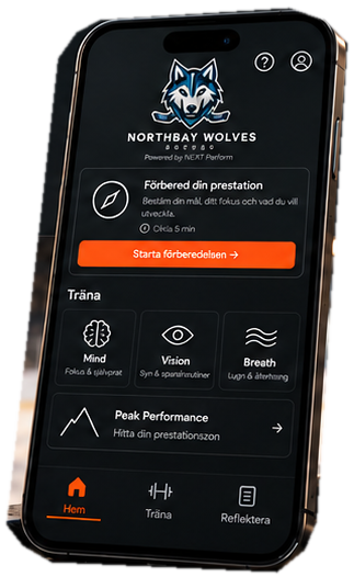 NEXT Perform med Northbay Wolves profilering